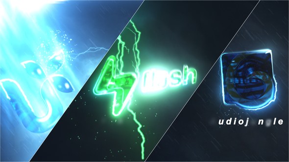 Videohive Lightning Storm Logo Intro Logo Stings template preview