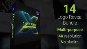 Videohive Logo Reveal Bundle | 14 in One Logo Stings template preview