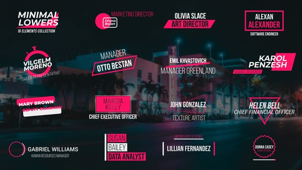 Videohive Pushka's Lower Thirds Elements template preview