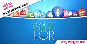 Videohive Bubbles Social Solution Promote Logo Stings template preview