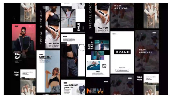 Videohive Minimal stories clothes shop Product Promo template preview