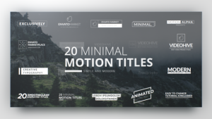 Clean Minimal Titles Video Displays template preview
