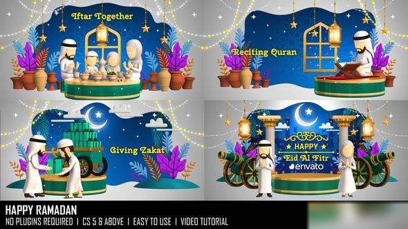 Videohive Happy Ramadan 37213306 Ramadan template preview
