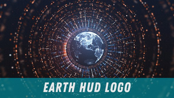 Videohive Earth HUD Logo Logo Stings template preview