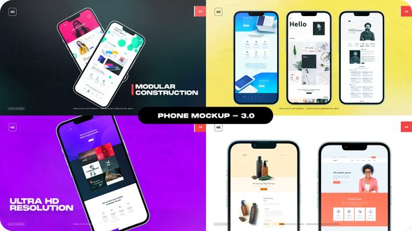 Videohive Phone Mockup - Package 03 Product Promo template preview