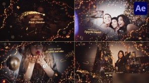 Videohive Christmas Photos Slideshow for After Effects Openers template preview