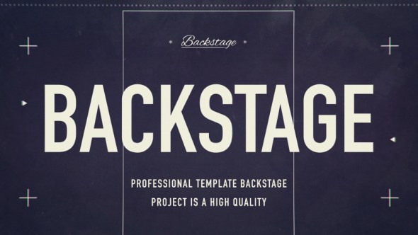 Videohive Backstage 18922549 Video Displays template preview