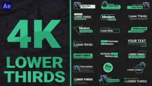 Videohive Lower Thirds Pack 4K Elements template preview