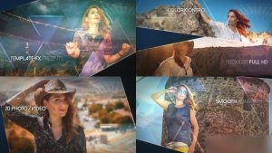 Videohive Mosaic Slideshow Video Displays template preview