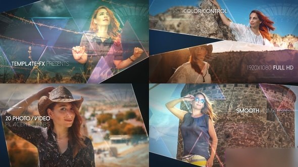 Videohive Mosaic Slideshow Video Displays template preview