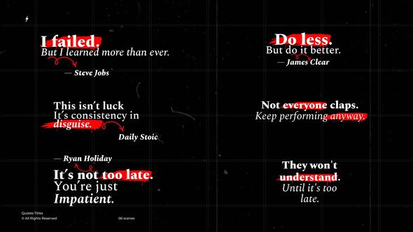 Videohive Quotes Titles +RGB | After Effects Titles template preview