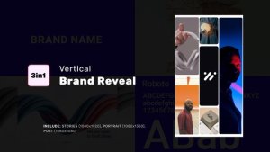 Videohive Vertical Brand Reveal Logo Stings template preview