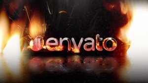 Videohive Fire Logo Born from Magma Openers template preview