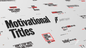 Videohive Just Type | Motivational Titles Titles template preview