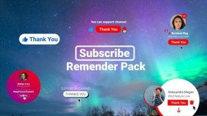 Videohive YouTube Subscribe Reminder 35415918 Elements template preview