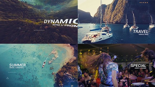 Videohive Upbeat Summer Slideshow Reel Video Displays template preview