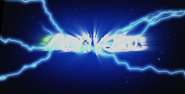 Videohive Glitch Lightning Reveal Logo Stings template preview