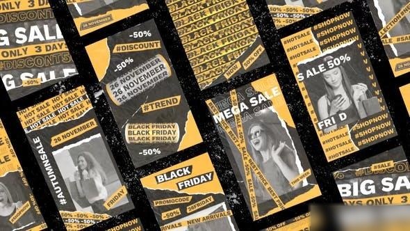 Videohive Black Friday Stories Product Promo template preview