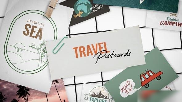 Videohive Travel Postcards Openers template preview