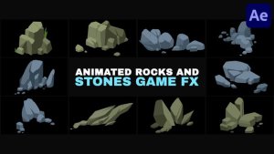 Videohive Animated Rocks And Stones Game FX | After Effects Elements template preview