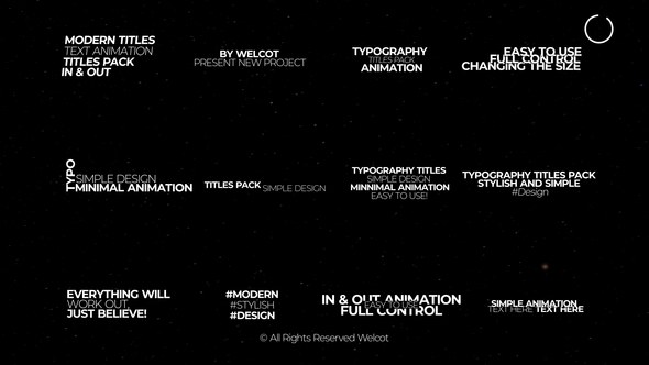 Videohive Text Animation | After Effects 45876715 Titles template preview