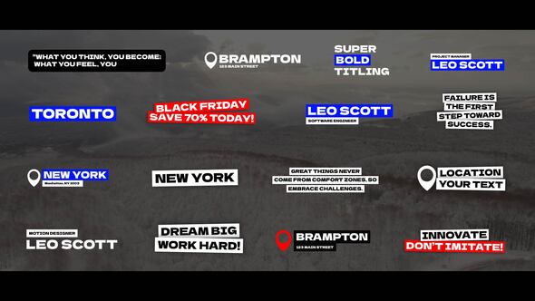 Videohive Titles For Everything | AE Titles template preview