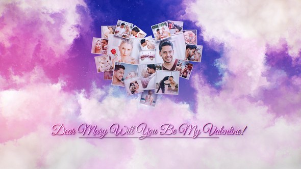 Videohive Valentines Greetings Card Broadcast-packages template preview