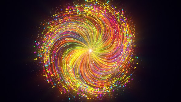 Videohive Swirly Color Trails Logo Reveal Logo Stings template preview