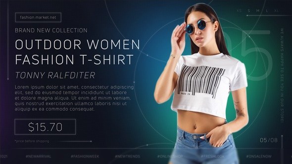 Videohive Fashion Market Promotion Product Promo template preview