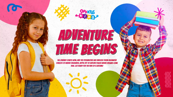 Videohive Kids Promo Slideshow 56046303 Openers template preview
