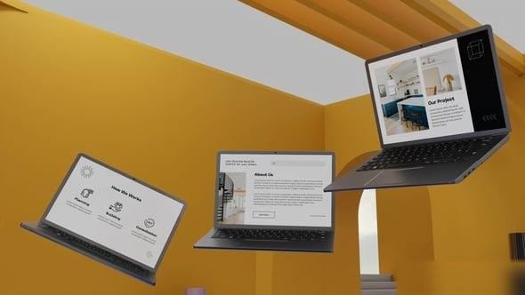 Videohive Laptop Mockup Website Presentation Product Promo template preview