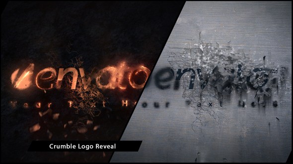 Crumble Logo Reveal Video Displays template preview
