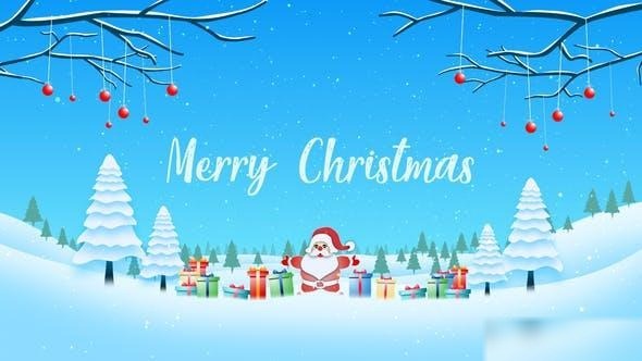 Videohive Christmas Wishes Intro Openers template preview