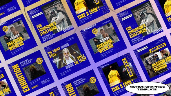 Watche Fashion Instagram Posts | Mogrt Premiere Pro template preview
