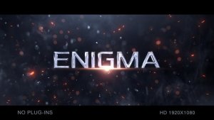 Particle Trailer Titles Video Displays template preview