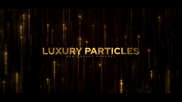 Videohive Luxury Particles Opener Titles template preview
