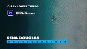 Clean Lower Thirds Elements Premiere Pro template preview