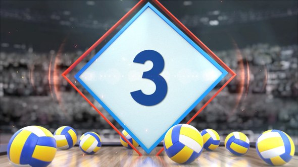 Videohive Volleyball Countdown 7 Elements template preview