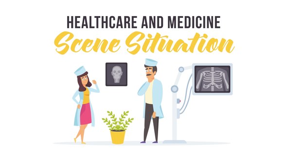 Healthcare and medicine - Scene Situation Video Displays template preview