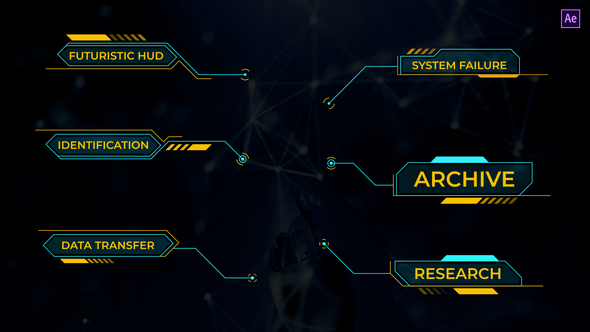 Videohive Futuristic Call Out Titles template preview