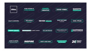 Videohive Cool Titles Titles template preview