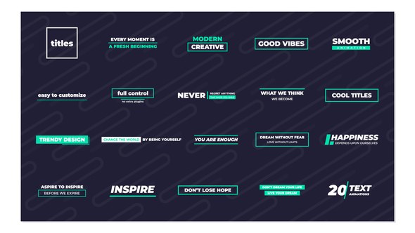 Videohive Cool Titles Titles template preview