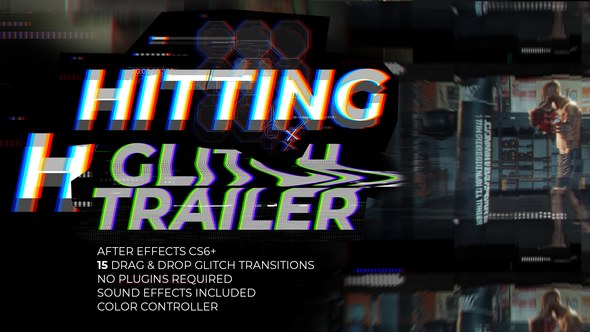 Videohive Glitch Trailer 21870608 Openers template preview