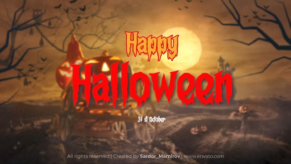 Videohive Halloween Intro | Happy Halloween 2025 Openers template preview
