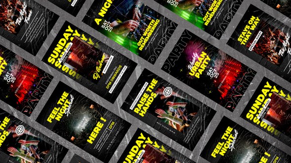 Videohive Urbanight Party Instagram Stories Product Promo template preview