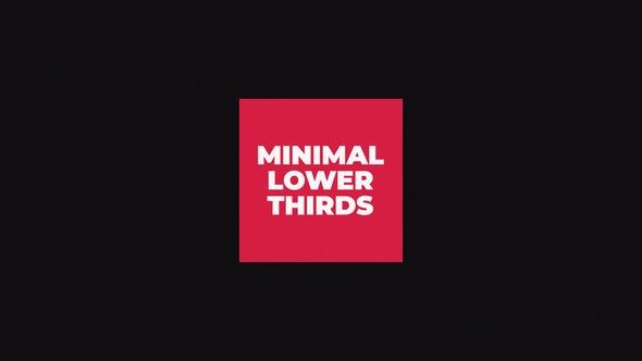 Videohive Minimal Lower Thirds 46868031 Elements template preview