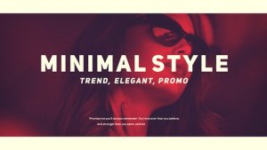 Minimal Promo Video Displays template preview