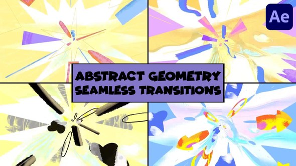 Videohive Abstract Geometry Seamless Transitions | After Effects Elements template preview