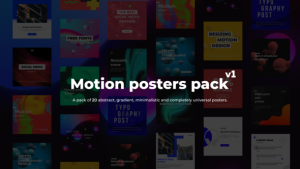 Videohive Motion Posters Elements template preview