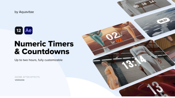 Videohive Numeric Timers & Countdowns Elements template preview